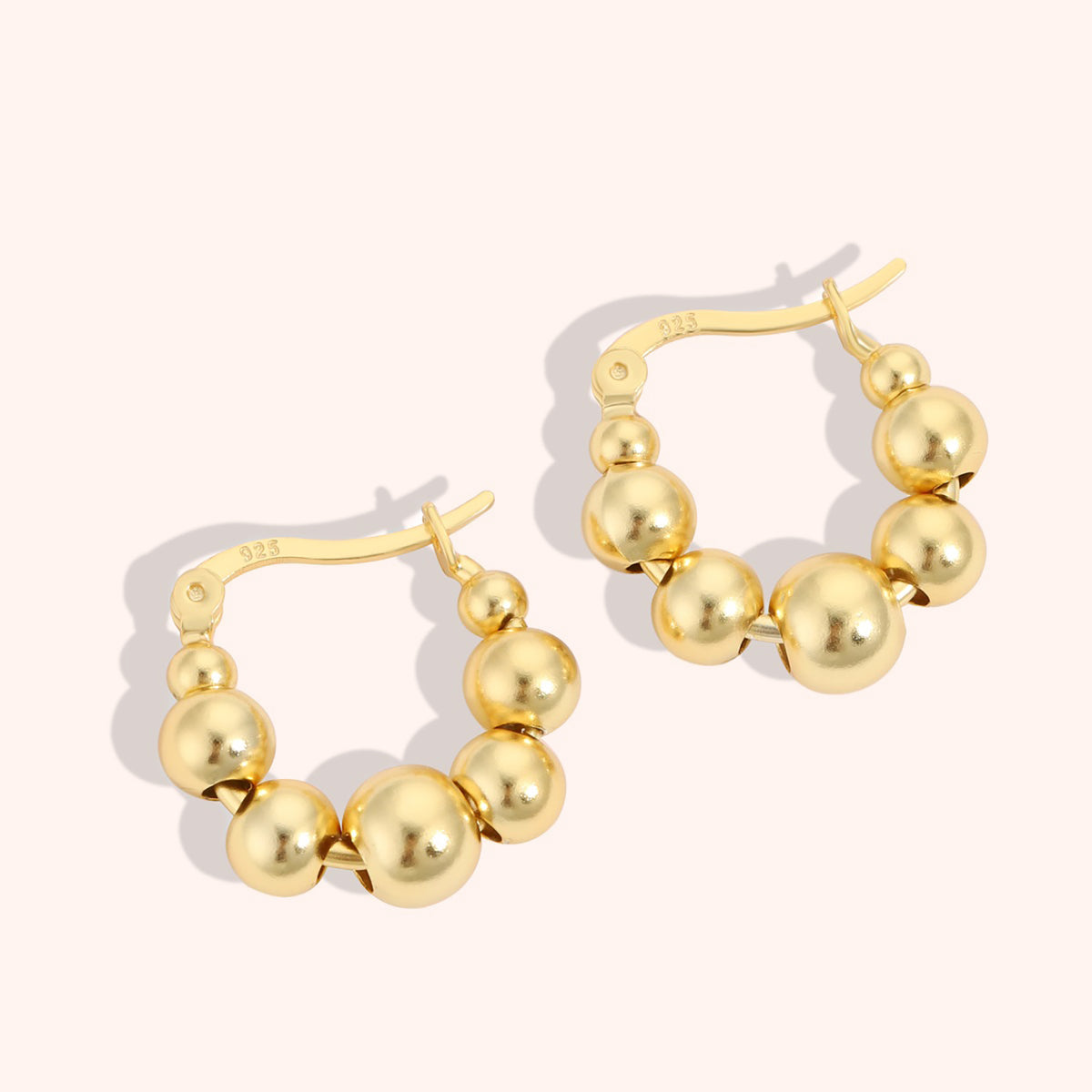 Yellow Gold Classic Hoops Earrings