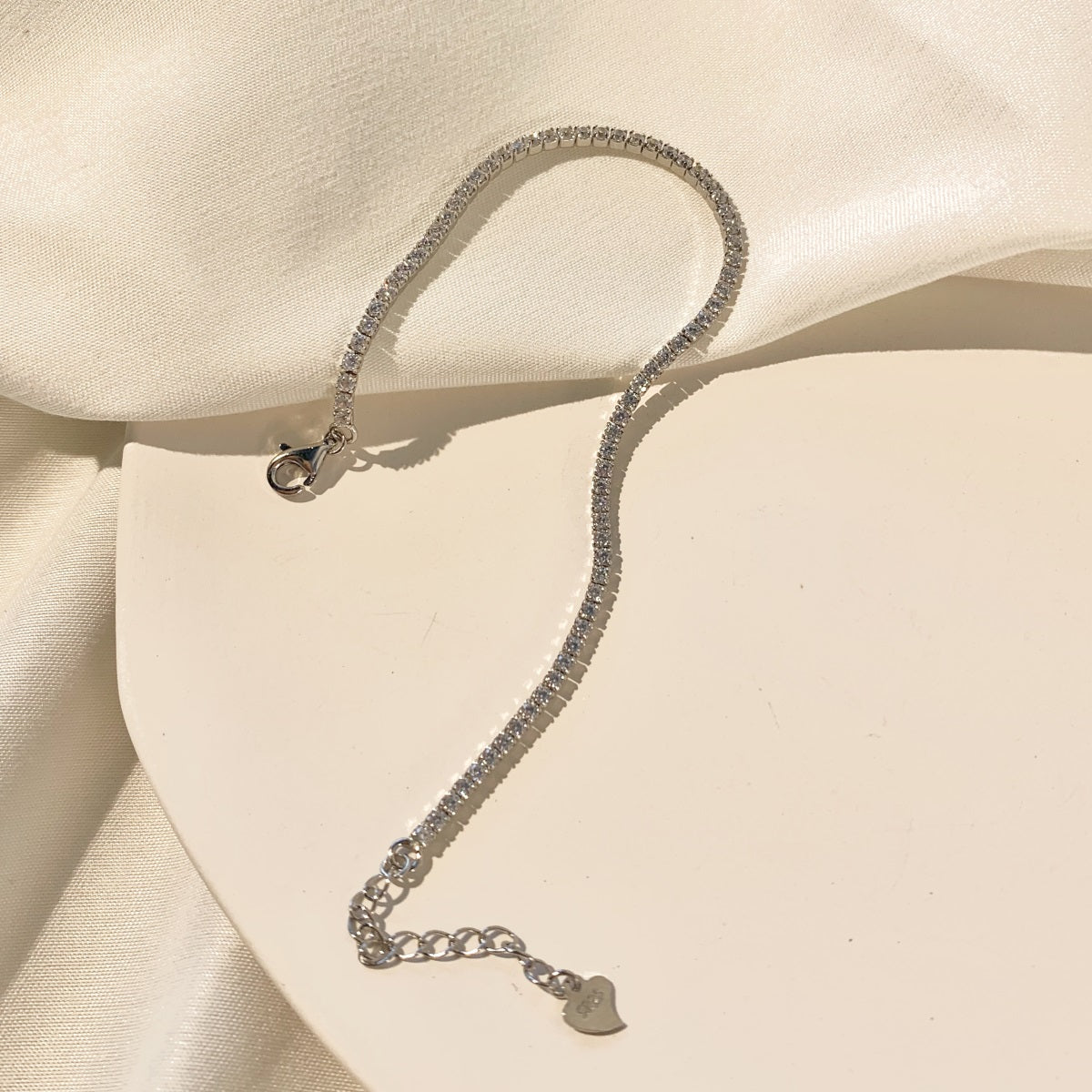 Silver Mini Zircon Tennis Bracelet