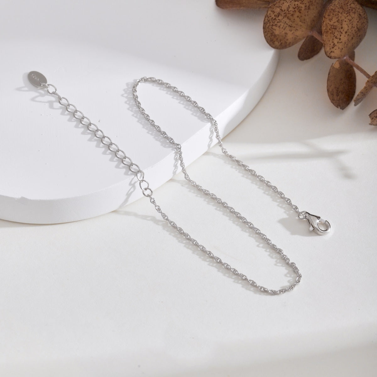 Silver Minimal Chain Anklet