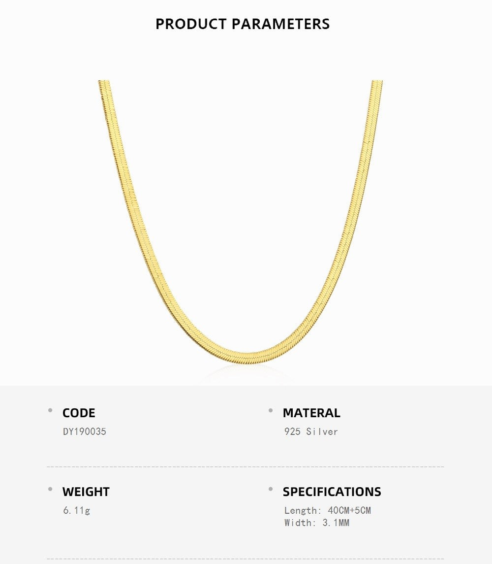 Yellow Gold Italian Chain Necklace