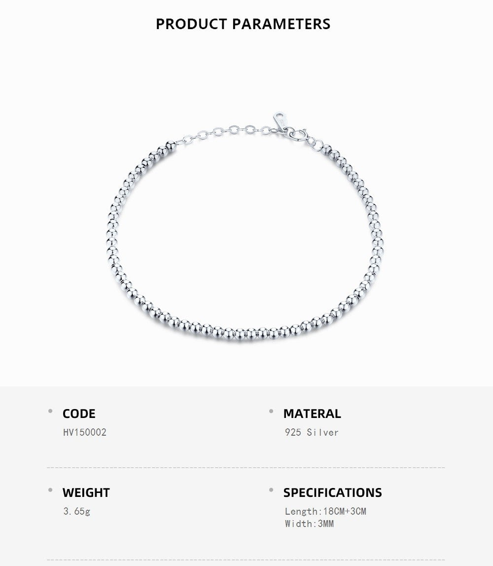 Silver Round Ball Design Bracelet