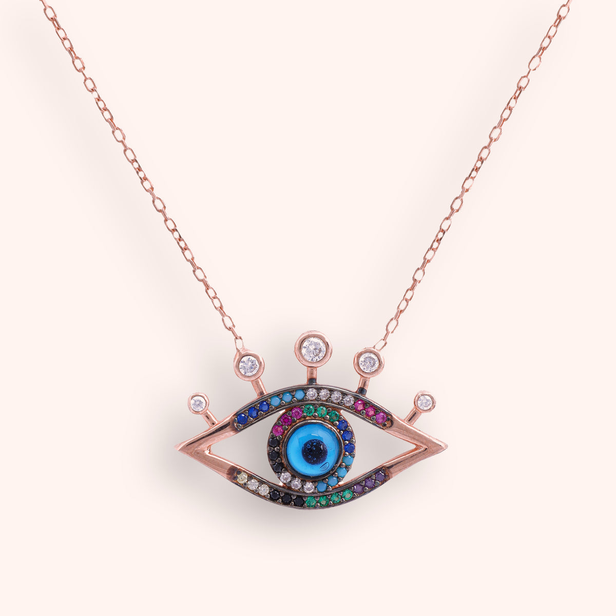 Cocktail Evil Eye Necklace For Women