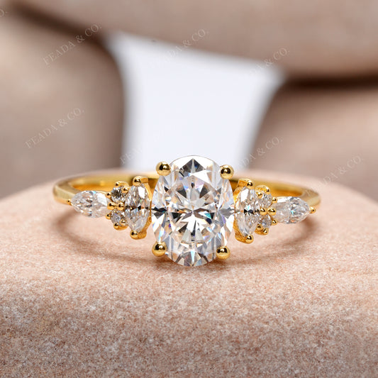 1.59 CT Round, Oval, Marquise Cut Colorless Engagement Ring