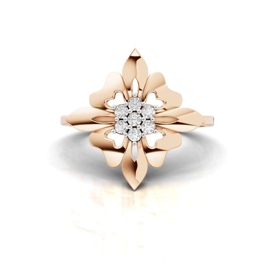 Twilight Bloom Delicate Ring