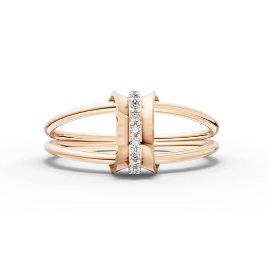 Moonkiss Petal Minimal Ring