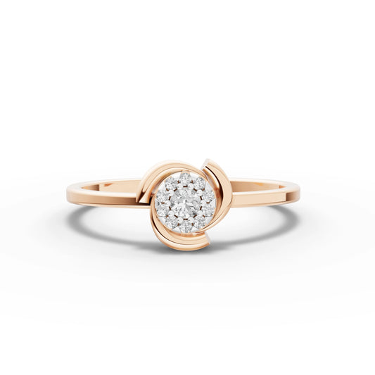 Ethereal Flower Cluster Delicate Ring