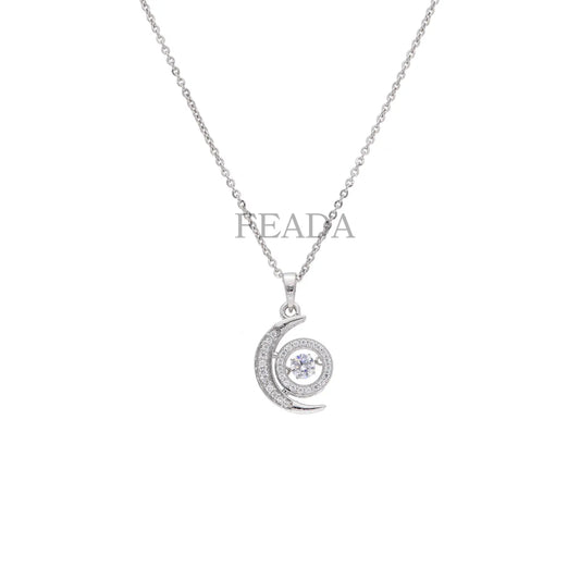 Feada 925 Silver Celestial Dancing Diamond Pendant