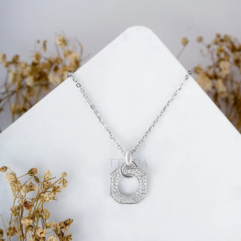 Classic Sparkling Zircon Chain & Pendant