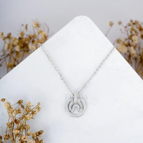 Classic Style Zircon Chain & Pendant