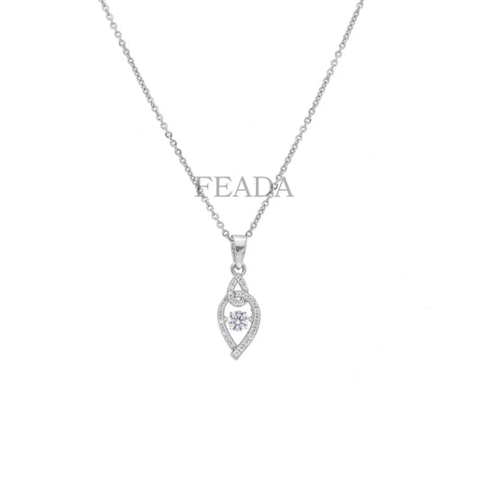 Feada 925 Silver Eternal Motion Dancing Diamond Pendant