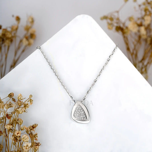 Classic Trillion Zircon Chain & Pendant