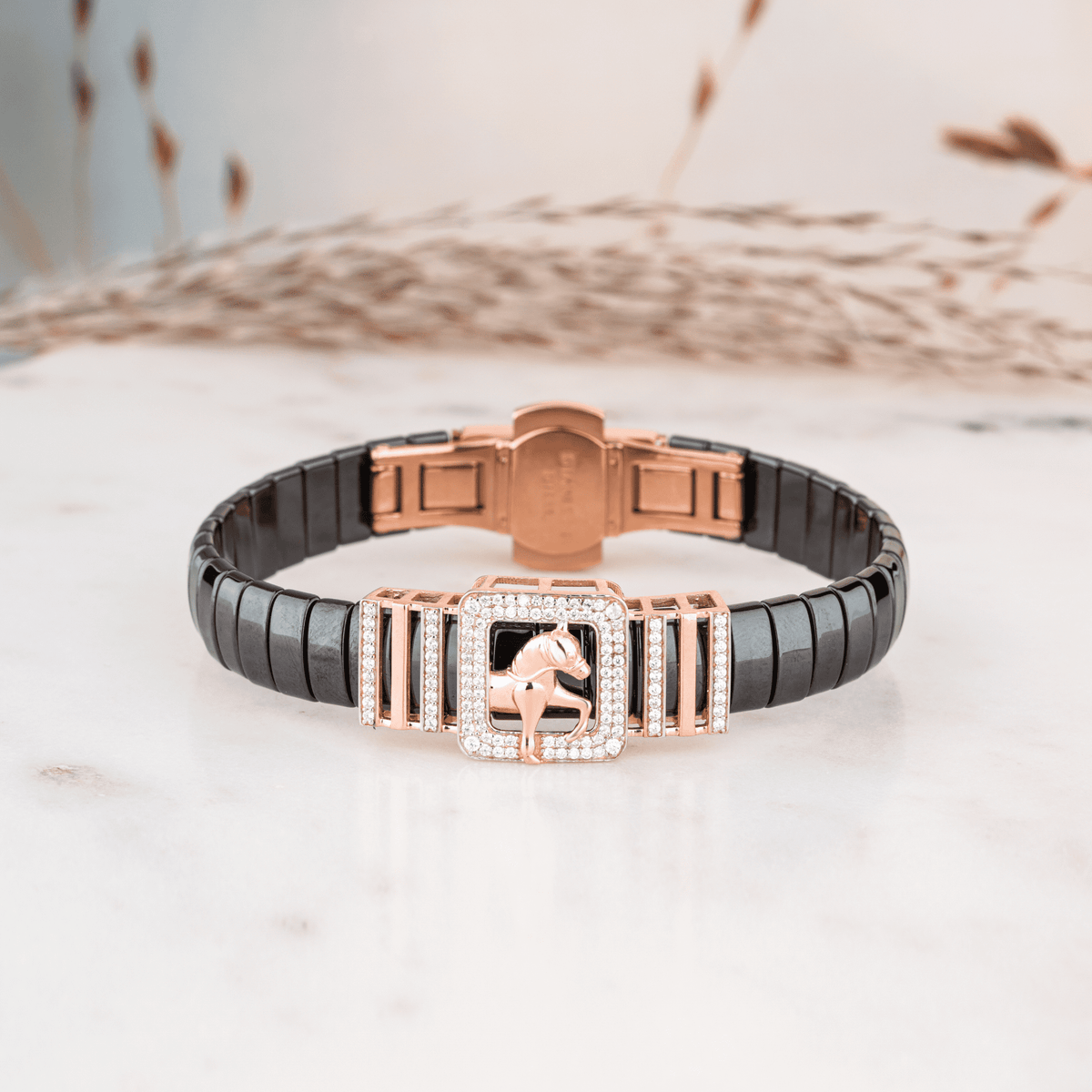 Classic Horse Charm Ceramic Bracelet