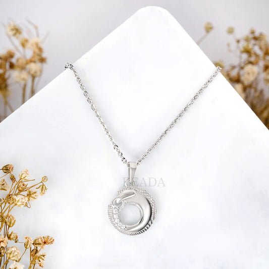 Life of circle Zircon Chain & Pendant