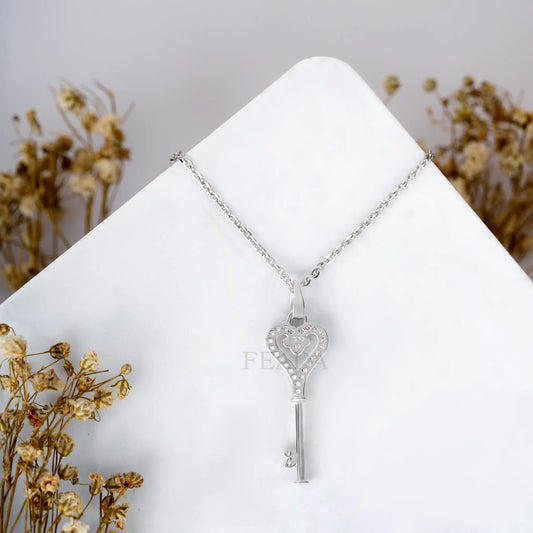 Mystic Key Zircon Chain & Pendant