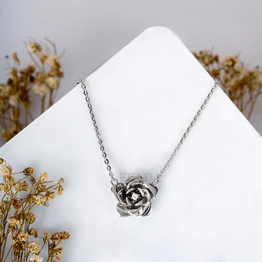 Rose Glow Zircon Chain & Pendant