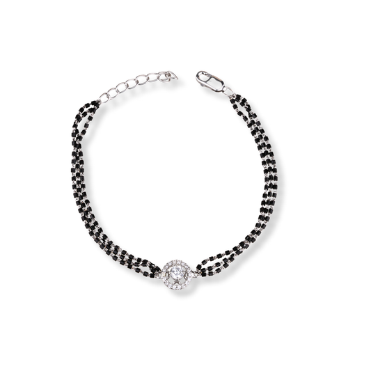 Round Solitaire Mangalsutra Bracelet