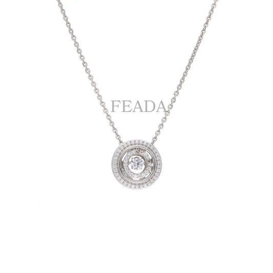 Feada 925 Silver Dancing Diamond Pendant