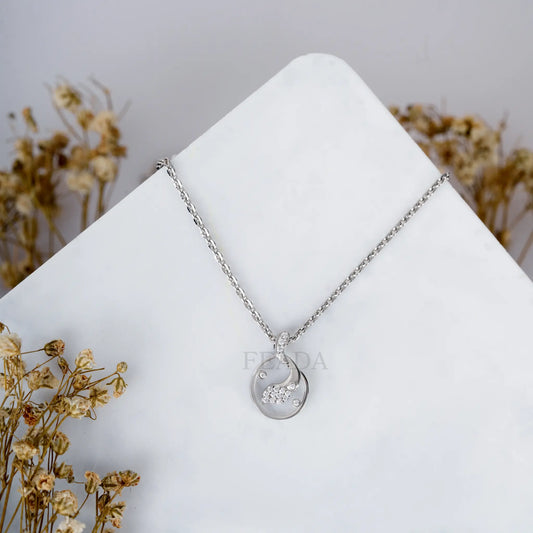 Soulmate Knot Zircon Chain & Pendant