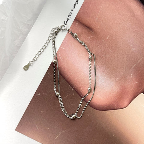 Two layer Link Chain Bracelet