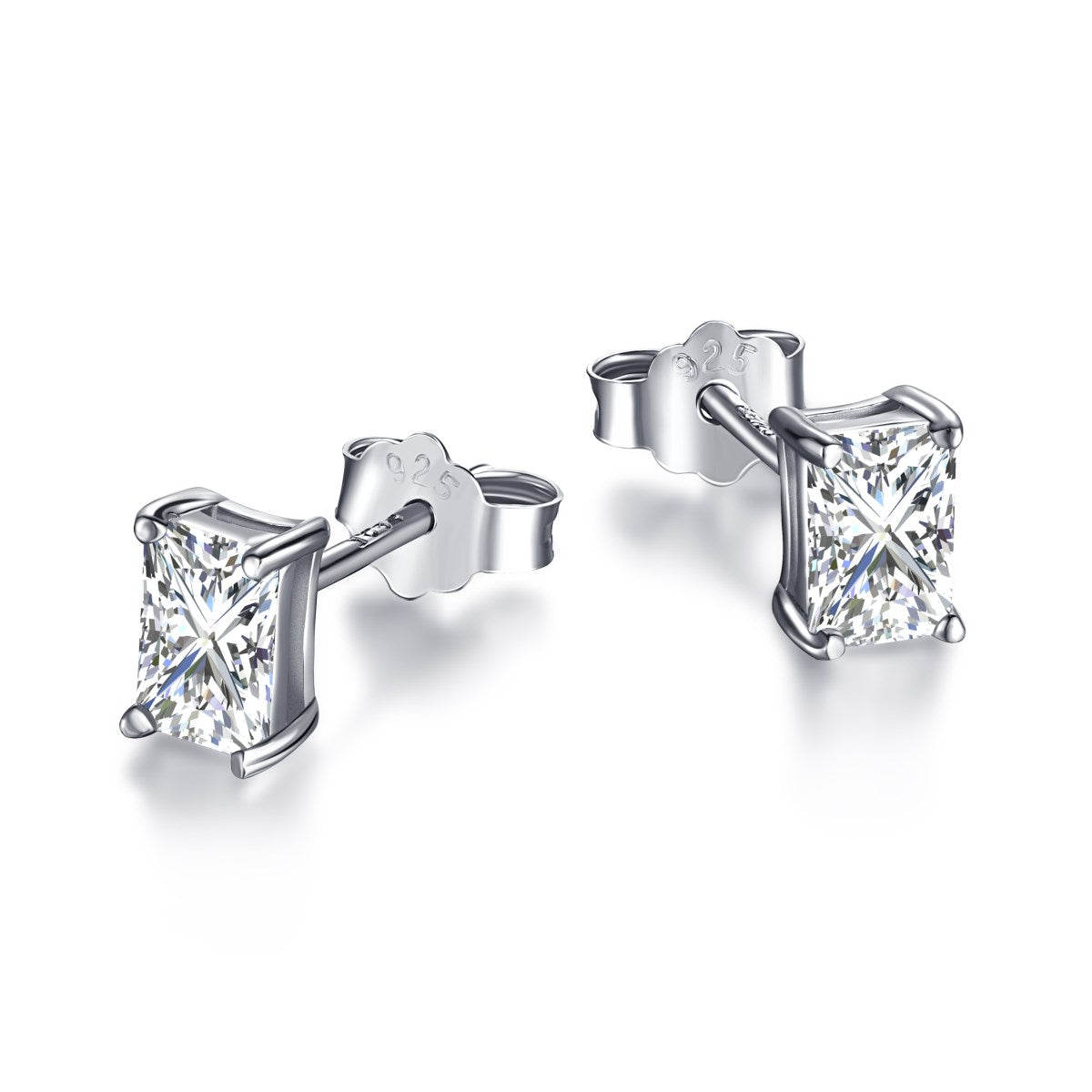 Solitaire Radiant Studs