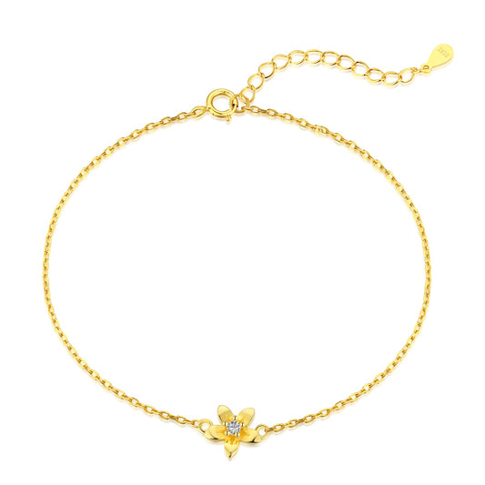 Zircon Flower Bracelet