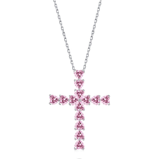 Victoria Pink Heart Necklace