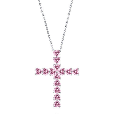 Victoria Pink Heart Necklace