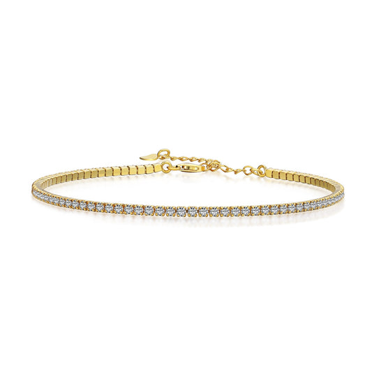 Mini Zircon Tennis Anklet