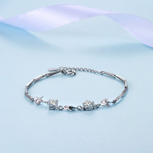 Zircon Link chain Bracelet