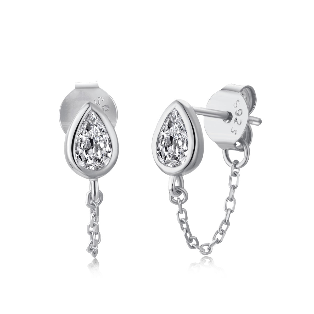Drop Zircon Earrings