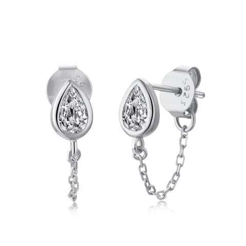 Drop Zircon Earrings