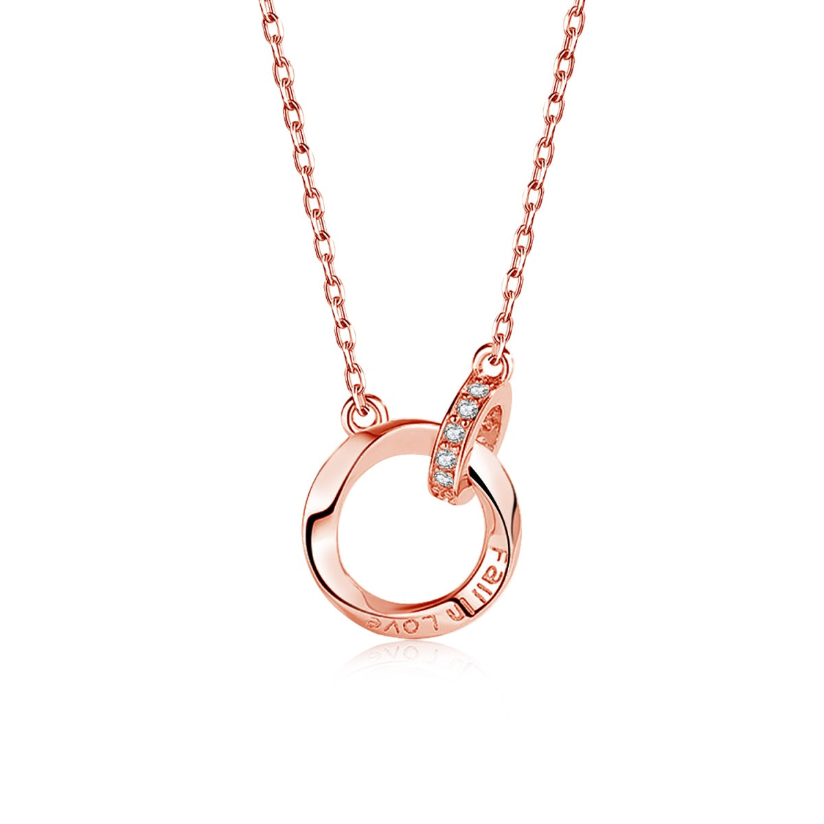 Fallen Love Zircon Necklace