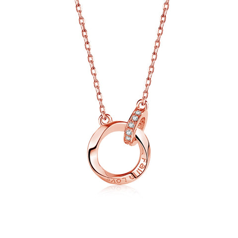 Fallen Love Zircon Necklace