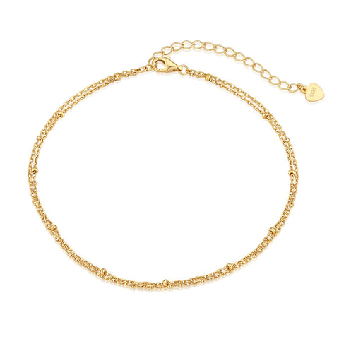Two Layer Chain Anklet