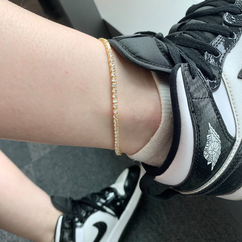 Minimal Tennis Anklet