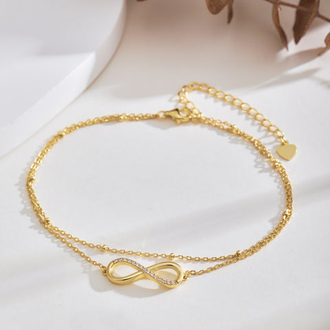 Infinity Zircon Anklet