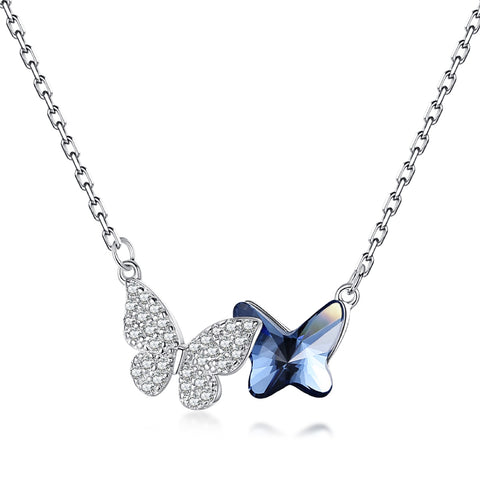 Twin Butterfly Necklace