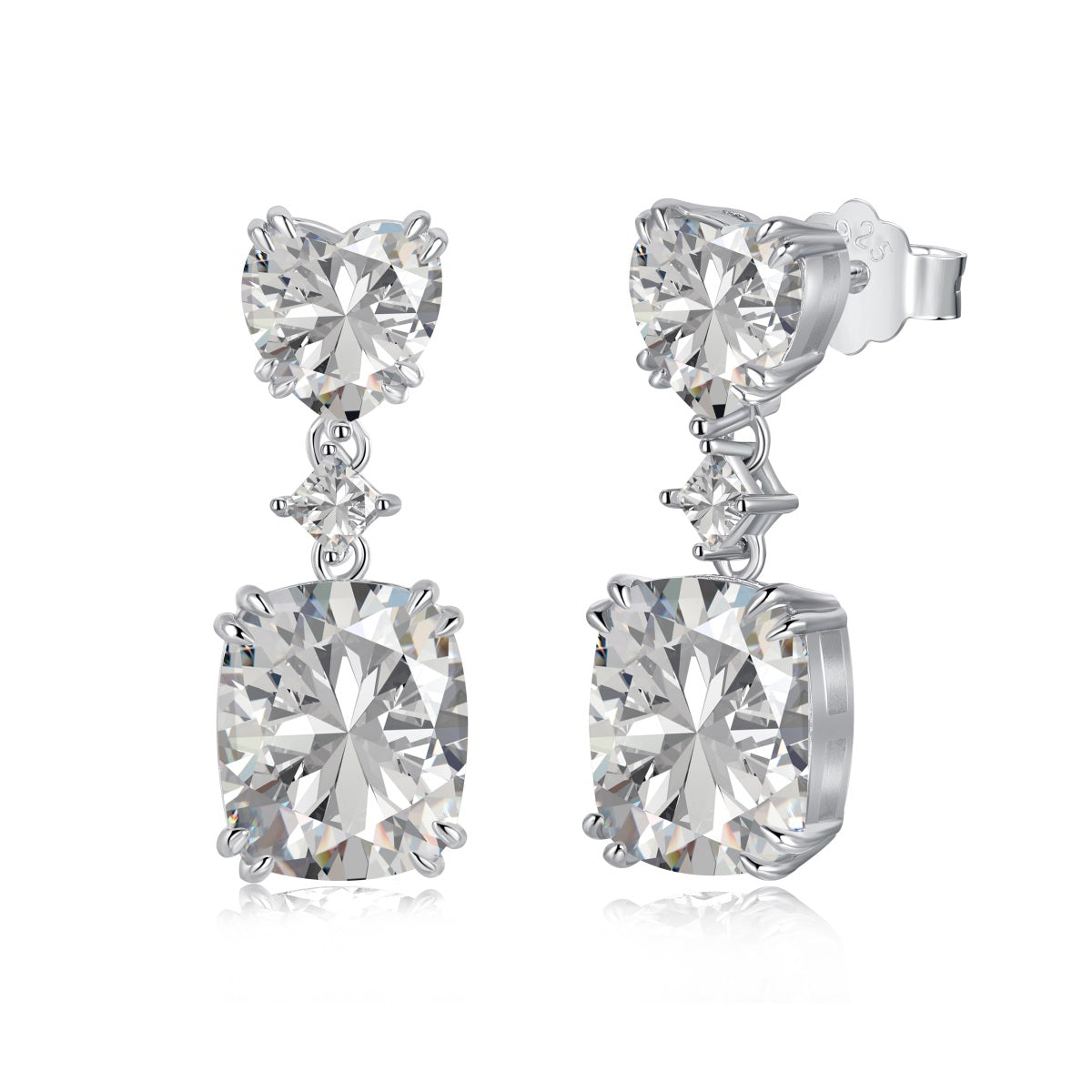 Solitaire Zircon Earrings