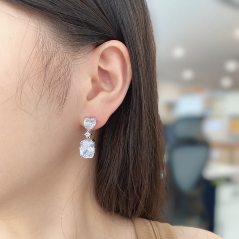 Solitaire Zircon Earrings