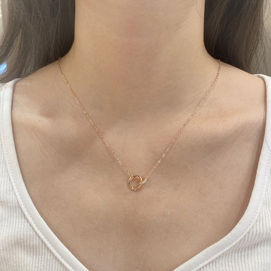 Fallen Love Zircon Necklace