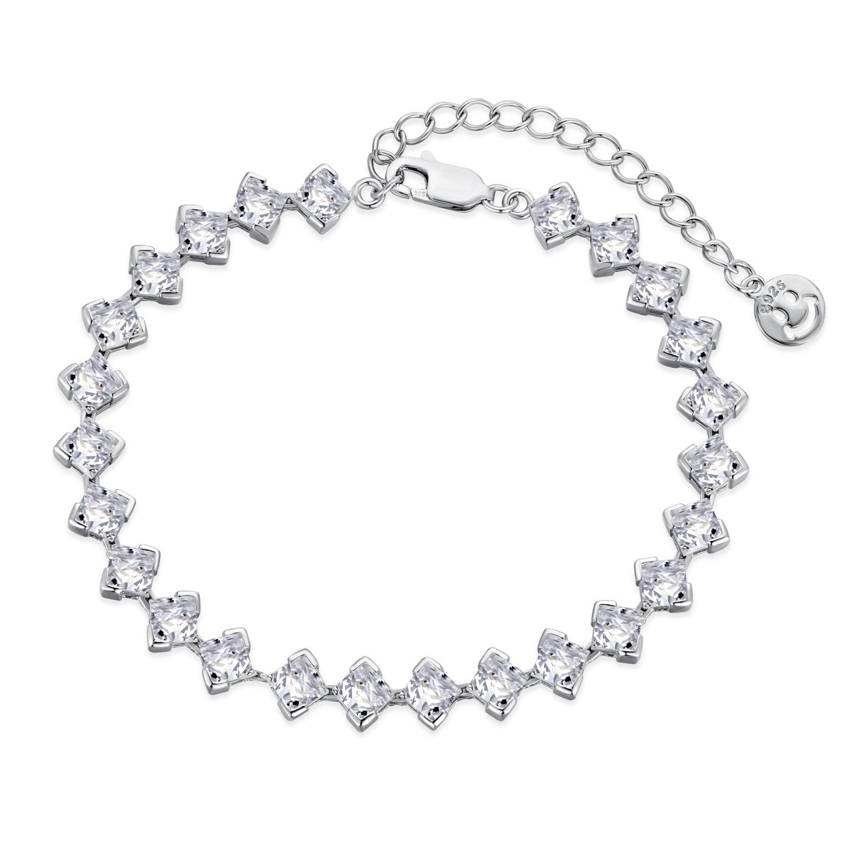 Kite Shape Tennis Bracelet