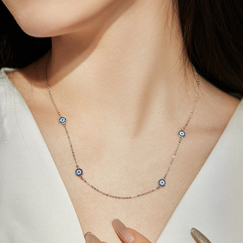 Multiple Evil Eye Necklace