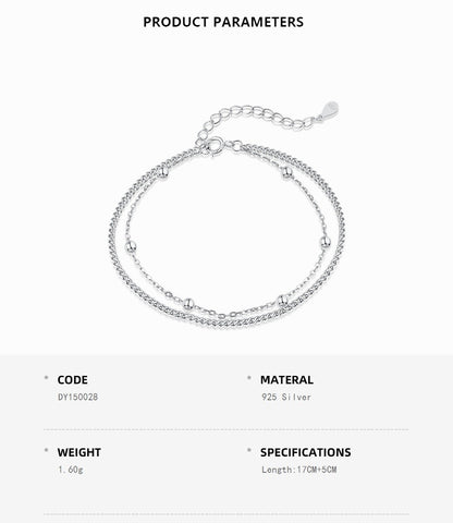 Two layer Link Chain Bracelet