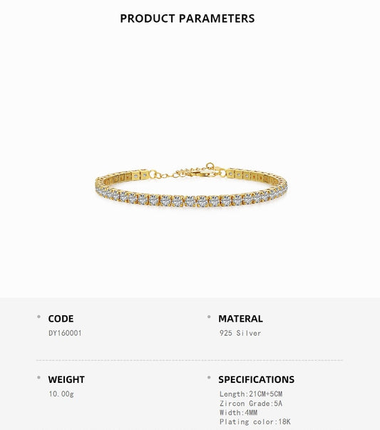 Round Tennis Anklet
