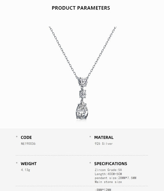 Moonrise Three Stone Necklace