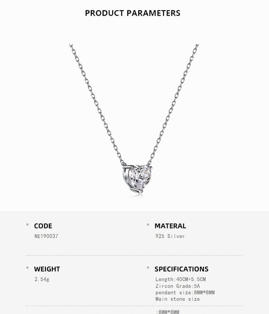 Moonrise Heart Necklace