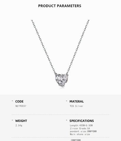 Moonrise Heart Necklace