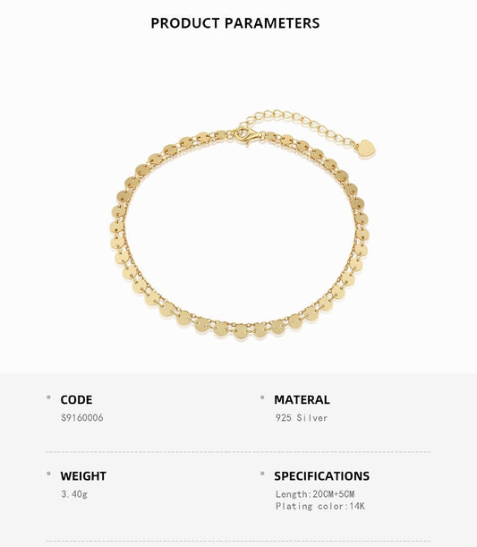 Two-Layer Fancy Anklet