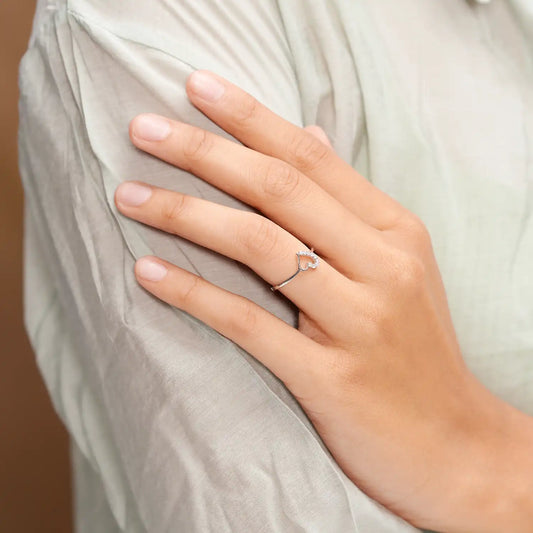 Ethereal Flower Cluster Delicate Ring