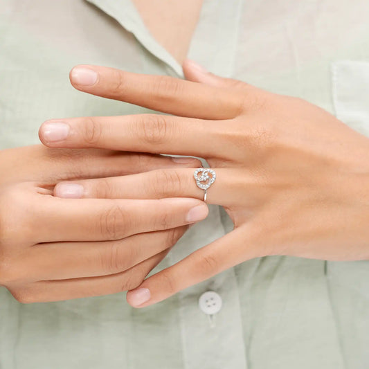 Sterling Serenity Bloom Minimal Ring